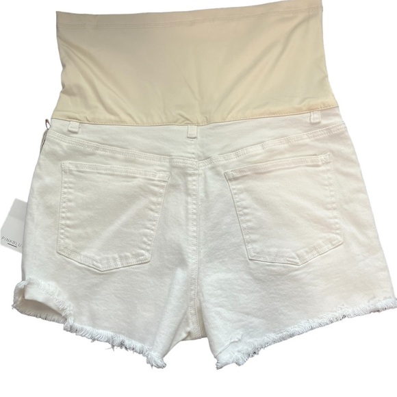Pink Blush White Distressed Hem Short, New with Tags - Picture 3 of 5